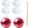 20Pcs 80mm Christmas Ball Ornaments Clear Plastic Fillable Christmas Ball 3.15'' DIY Craft Ornaments,Shatterproof Xmas Tree Hanging Balls Decorations for Holiday, Wedding, Birthday, Christmas Decor